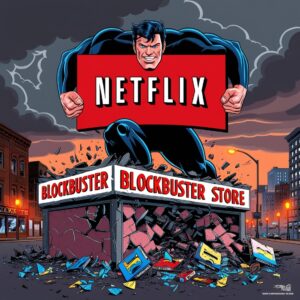 Netflix crushed Blockbuster - (CC BY-NC-ND 4.0 , by Kazanofa OÜ)